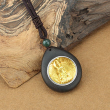 Load image into Gallery viewer, Abundance Rotating Quan Yin Thangka Necklace