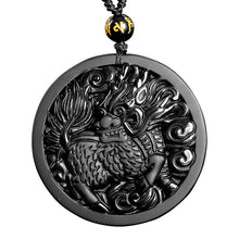 Load image into Gallery viewer, Prosperity Pixiu Obsidian Necklace