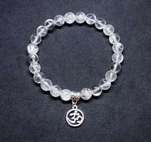 Load image into Gallery viewer, Clear Quartz OM Bracelet