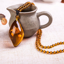 Load image into Gallery viewer, Wealth Manifestation Amber Necklace