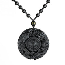 Load image into Gallery viewer, Lucky Black Bagua Pendant