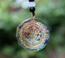 Load image into Gallery viewer, "Magic" Ancient Symbol Orgonite Chakra Pendant