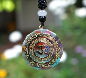 "Magic" Ancient Symbol Orgonite Chakra Pendant