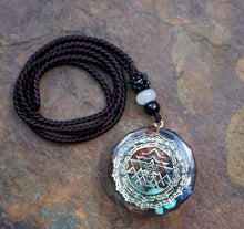 Load image into Gallery viewer, "Magic" Ancient Symbol Orgonite Chakra Pendant