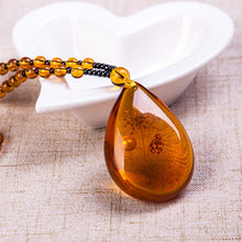 Load image into Gallery viewer, Wealth Manifestation Amber Necklace