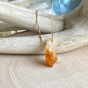 Crystal Clear Intentions Citrine Quartz Necklace