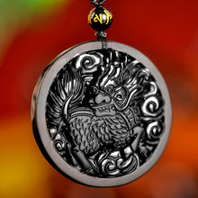 Load image into Gallery viewer, Prosperity Pixiu Obsidian Necklace