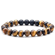 Load image into Gallery viewer, Tiger Eye and Agate Stone Wealth Bracelet
