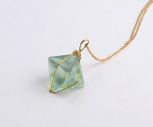 Growth and Renewal Green Fluorite Necklace
