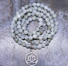 Load image into Gallery viewer, Labradorite - Lotus Prayer Beads