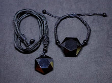 Load image into Gallery viewer, Obsidian Necklace &amp; Bracelet