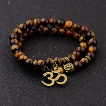 Load image into Gallery viewer, Good Luck Charm Tiger Eye bracelet