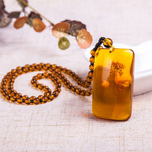 Load image into Gallery viewer, Wealth Manifestation Amber Necklace